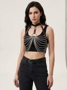 Statement Silver Chain Body Harness